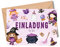 MeinBaby123® 10 Einladungskarten Kindergeburtstag Jungs und Mädchen | Geburtstagseinladungen für Kinder | Hexe Einladungskarte | inkl. 10 Briefumschläge | Premium Qualität (Hexe)
