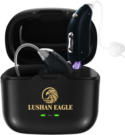 LUSHAN EAGLE Aide auditive intelligente antibruit amplificateur de casque son clair guidage trachéal Rechargeable
