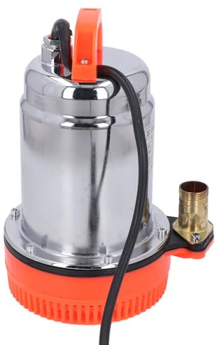 12V DC Submersible Pump, 180W Solenergi Submersible, 26.2 Ft Lift 1in Outlet, för Trädgårdsodling, Damm, Pool, Fartyg, Vattenbruk