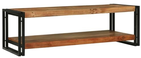 vidaXL Mesa de Café Marrón 120 x 50 x 38 cm Madera de Acacia Sólida