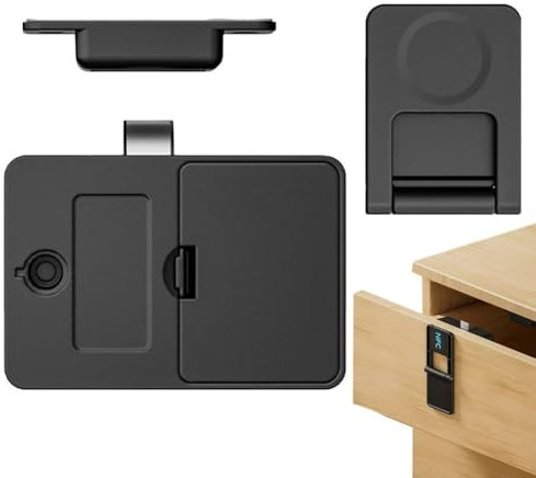 Serratura elettronica intelligente per cassetti, armadietti, cassetti, serratura intelligente NFC, senza chiave, senza fori, compatibile con accesso remoto