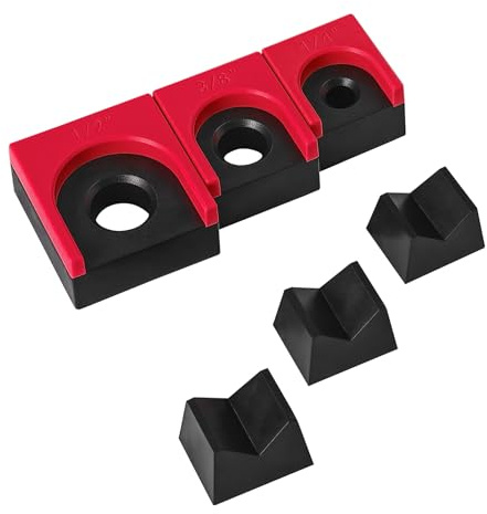 LookFox Ratchet Organizer Kit - 3 Pack Set, with Strong Magnets, Ratchet Organizer for Tool Box Drawer, Keep Tools Organized, for Garage, Workshop (Red/Black)