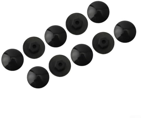 Set di 10 tappi per sterzo per bicicletta, in gomma, per viti esagonali da 12 mm, compatibili con la maggior parte delle bici da strada e mountain bike