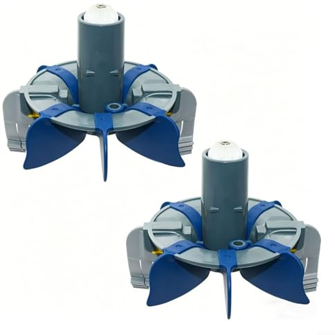 Opatiny Cyclonic R0714300 MX6 MX8 - Kit di pulizia per piscine, turbina ad alta velocità con spazzole rotanti, ABS (2 pezzi)