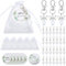 40 Stück Schutzengel Anhänger,Gastgeschenke Hochzeit,Schutzengel Geschenk mit Organzabeutel und Karte,Hochzeitsdeko,Gastgeschenke Hochzeit Kommunion Konfirmation Taufe