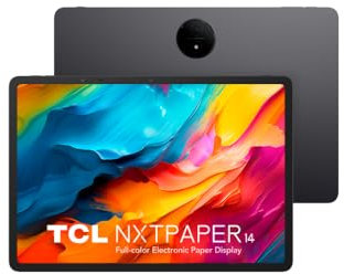 TCL NXTPAPER 14 WiFi - Tablet de 14.25 2.4K, Octa-Core, 8GB de RAM (+8GB Extensión RAM), Memoria de 256GB, 10000 mAh de Batería, Carga rápida 33W, Android 14, Gris.