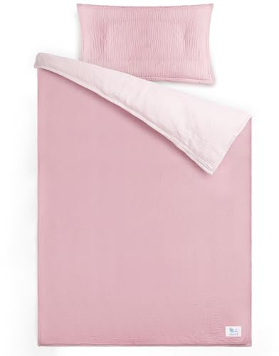 lulumoon Musselin barnsängkläder 100 x 135 cm, påslakan + örngott
