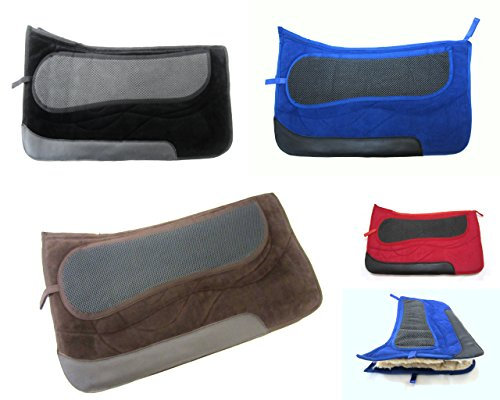 PS Pferdeartikel Westernpad Square, Sandwichpad, 2 Kammern - Spezial - Farbe schwarz