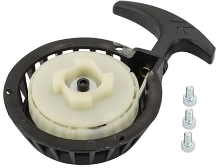 WOOSTAR Tirador Arranque con 3 Tornillos Reemplazo para 2 Tiempos 47cc 49cc 50cc Mini Pocket Bike Ciclomotor Dirt Pit Bike