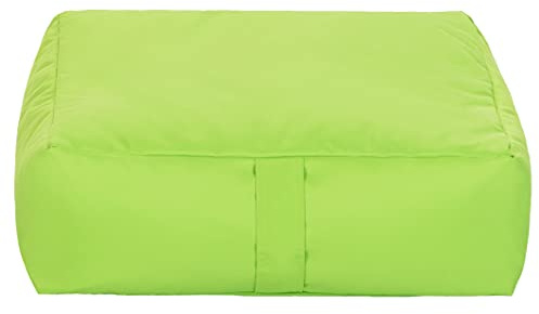 Ready Steady Bed Cojín de Suelo Acolchado, Medida 60 x 60 x 20 cm, Cojín Suelo Cuadrado, Cojines para Palets, Banco, Silla y Suelo, Asiento Cómodo Decorativo para Interior (1, Lima)