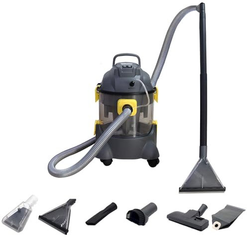1400w Carpet Cleaner Machine, Portable Carpet Cleaner Machine, Professional Vacuum Cleaner with 6 Cleaning Functions & 2 Cleaning Mode, for Deep Cleaning in Car Washes, Housekeeping, Hotels, Homes