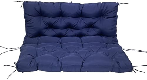 Generisch Coussin de siège sur mesure pour balancelle hollywoodienne - Coussin de siège avec dossier et coussin de dossier avec liens - Coussin pour banc de jardin