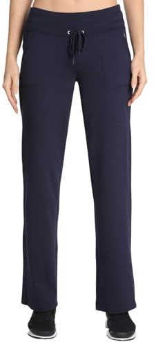 Danskin Pantalón con cordón para Mujer, Marina de Medianoche, X-Small