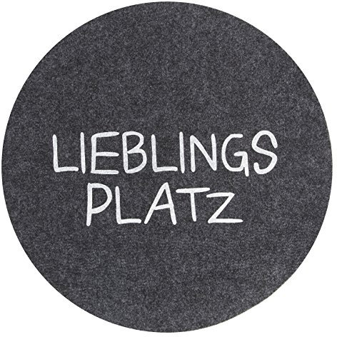 MAGMA Avaro Stuhlkissen - Lieblingsplatz anthrazit Filzoptik 35 cm
