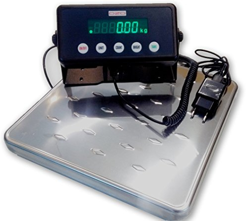 DZD DJ-SA 100 kg/200 kg paketvåg Bluetooth-plattformsvågar LED, 27 cm x 27 cm