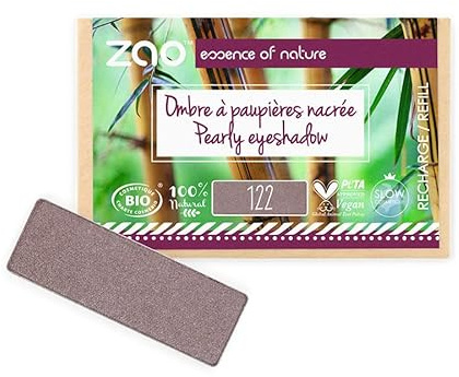ZAO essence of nature - Recharge Ombre à paupières rectangle Nacrée 122 Rose des sables - 1,3 gr