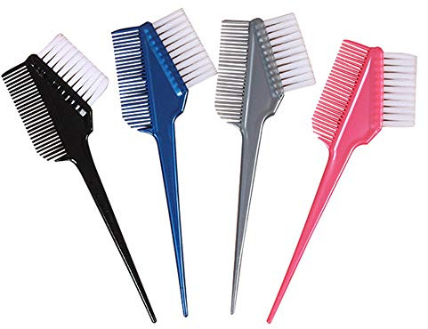 4 piezas de herramientas de peluquería para teñir el cabello, peine horneado al aceite, peine para colorear el cabello, DIY peluquería herramientas para hornear