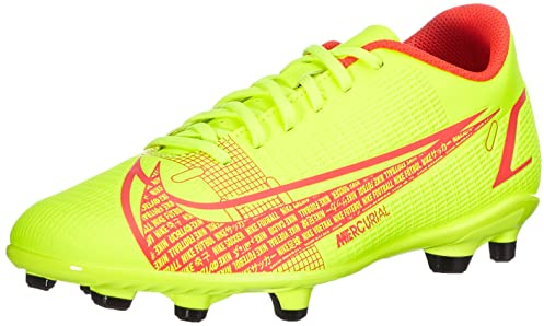 Nike Unisex Vapor 14 Club FG/MG Soccer Shoe, Volt/Bright Crimson, 46 EU
