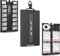 JJC Pop-up Metal Memory Card Case Holder Ultra Silm for 12 Micro SD TF MSD + 4 SD + 2 Nano SIM Card - with Carabiner Flathead Tool Micro SIM Adapter Card Remove Tool & Mini Ruler - Black