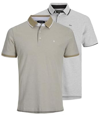 JACK & JONES JJEPAULOS Polo SS 2PK MP NOOS