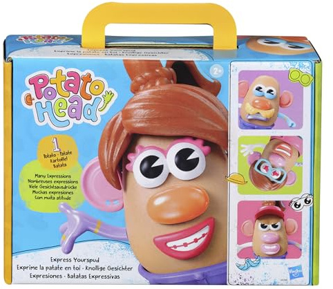 Hasbro Potato Head, Juguete para Niñas y Niños de 2 Años o Más, Muñeco Personalizable, 32 Accesorios, Boca, Ojos, Orejas y Manos, Juego para Fiestas, Amantes de Clásicos, Idea de Regalo