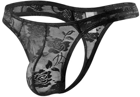 Casey Kevin Stringtrosa herr spets sexiga underkläder stringtrosa transparent