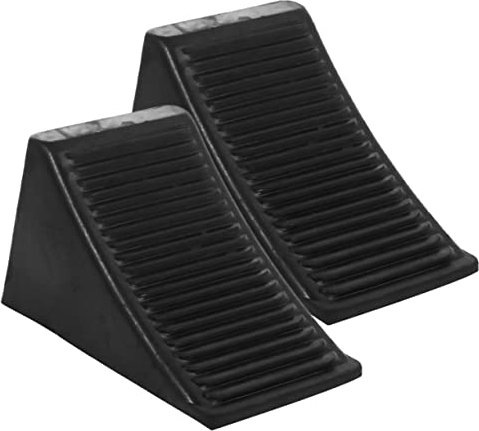 MOLUCKFU 2stücke Gummikeile Als Unterlegkeile Für Anhänger Wohnwagen Und Motorräder Tragbar Und Praktisch rutschfest Für Sicheres Parken