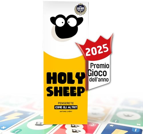 ATM Gaming Holy Sheep – Gioco da Tavolo per Famiglie e Amici – Indovina le Stesse Risposte dei Tuoi Compagni di Squadra! – Gioco Divertente e Veloce – Da 3 a 9 Giocatori – Italiano