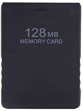 Fosa Playstation 2 Memory Card, 8M-256M High Speed Memory Card for Sony Playstation 2 Console PS2 Games Accessories (128M)
