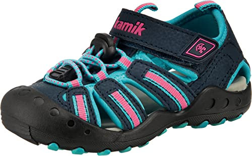 Kamik Kinder Crab Sandale, Türkis (Navy Teal NTE), 35 EU