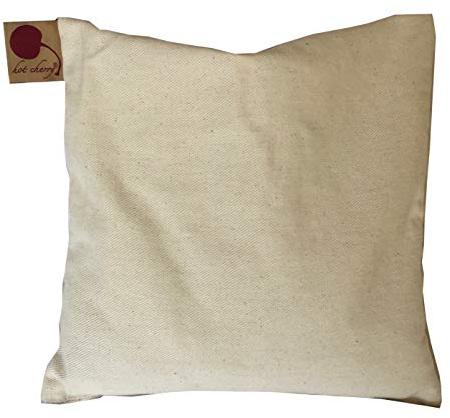 Best Price Square Natural Denim Cherry Pit-Stone Pillow, Microwavable Hot/Cold Compress, Sustainable Heating Pad, Moist Heat Muscle Joint Pain Relief