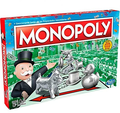 Monopoly Spiel, klassisches Familien-Brettspiel, 2–6 Spieler für Kinder ab 8 Jahren