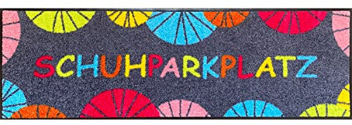 Salonloewe Schuhparkplatz Umbrella Fußmatte 30 x 100 cm Schuhparkplatz Eingangs-Matte Fussabtreter bunt waschbar