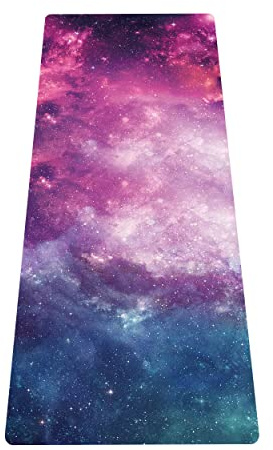 LaiEr Tapis de yoga de voyage portable, tapis d'entraînement léger et pliable – Idéal pour le yoga, le pilates, le bikram, les étirements, l'entraînement et l'exercice (183 cm x 61 cm x 1.5 mm)