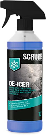 SCRUBB M17 De-icer Fluid for Windscreens, Windows and Door Mirrors, 1L Trigger Spray