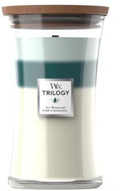 Woodwick - Large Hourglass Candle Trilogy Snowy Forests