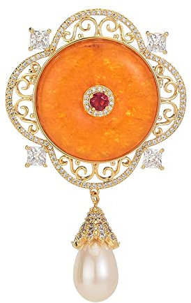 Brosche 1 Zirkon Bernstein Brosche Bienenwachs Brosche Kleidung Corsage Accessoires