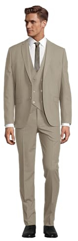 Steffen Klein Herren Business Anzug 3-teilig Dreiteiler mit Weste