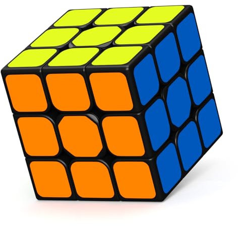 Roxenda Speed Zauberwürfel, 3D Puzzle Magic Cube for Children, Smooth Fast Cube Sequential Brain Teaser Toys for Fast Cubing Fun (3x3x3)