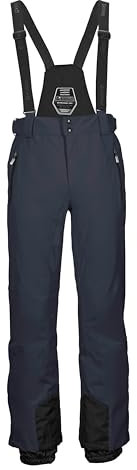Killtec Pantaloni da Sci da Uomo con Spalline Rimovibili, Protezione Bordi e paraneve Enosh, Marine, M, 30920-000