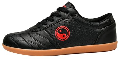 Fooceoute Scarpe da Kungfu,Scarpe Taichi Donna,Taichi Kungfu Scarpe,Traspirante E Leggero,Ispessite E Antiscivolo Buona Elasticità,Unisex,Adatto per Taekwondo,Karate Kung Fu E Taichi