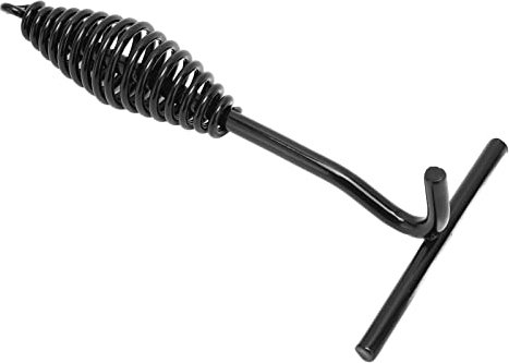 Oven Rack Puller, 26CM Length Iron Lid Lifter, Camp Dutch Oven Lid Lifter, Outdoor Oven Lid Lifter with Spiral Handle Dutch Oven Tripod Dutch Oven Accessories for Outdoor Hiking