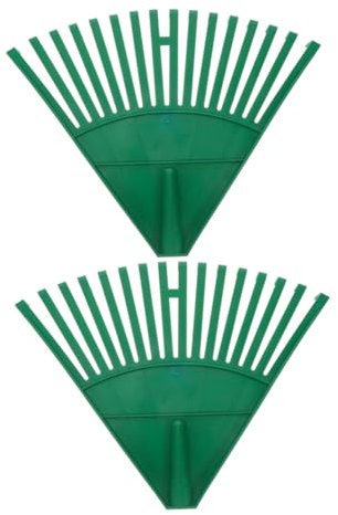 CAXUSD 2piezas Rastrillo Jardín Recolector De Residuos De Césped Herramienta De Limpieza De Jardín Cabezales De Rastrillo De Plástico Accesorio para Jardinería Portátil para Limpiar Céspe