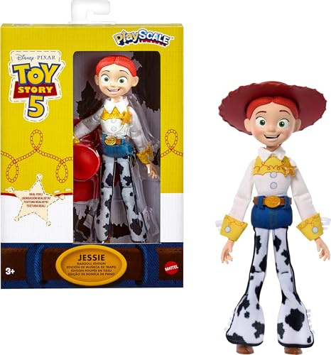 Mattel Disney and Pixar Toy Story 5 Figure, Jessie Ragdoll Edition at 7 Inch Playscale, Redhair Cowgirl, Movie Accurate Soft Collectable