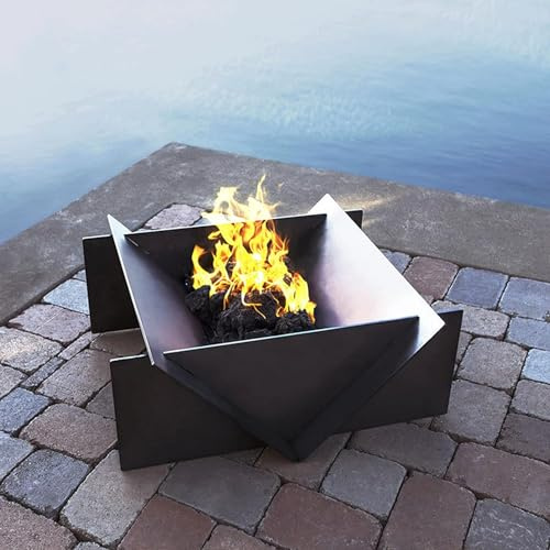 Foyer extérieur, foyers et Bols Robustes, Grand Foyer à Bois, Barbecue extérieur en métal pour Patio, Jardin, Camping, feu de Camp, Pique-Nique, Barbecue extérieur