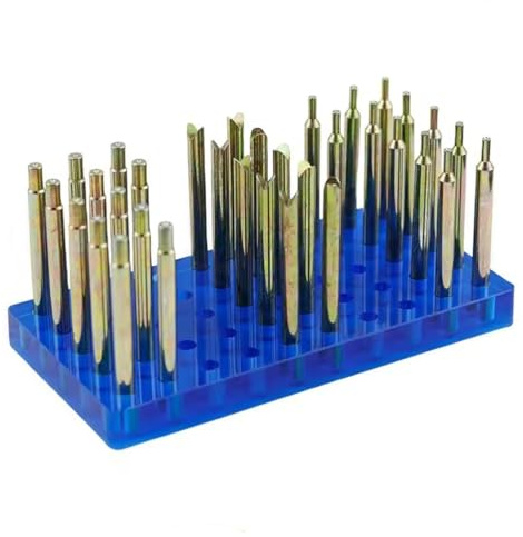 SUZLAZYR Set di 34 Bastoncini per Pietre preziose ad Alta precisione - Stick per Pietre preziose Strumento per sfaccettatura di Pietre preziose, Diametro 6 mm, Lunghezza 65 mm