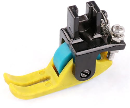 ApexPine Roller Presser Foot with Edge Guide for Industrial Sewing Machines