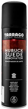 Tarrago Nubuck Suede Renovator 250 ml | Spray Impermeabilizante | Renovador para Zapatos, Bolsos, Textil, Ante y Nubuck | Waterproof - Agua y Lluvia (Incoloro (00))