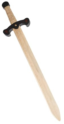 Juguetutto - Espada Caballero Medieval Grande - Juguete de Madera (Negro)