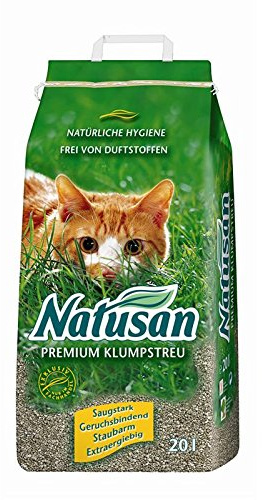 NATUSAN Katzenstreu Premium Klumpstreu 20 Liter